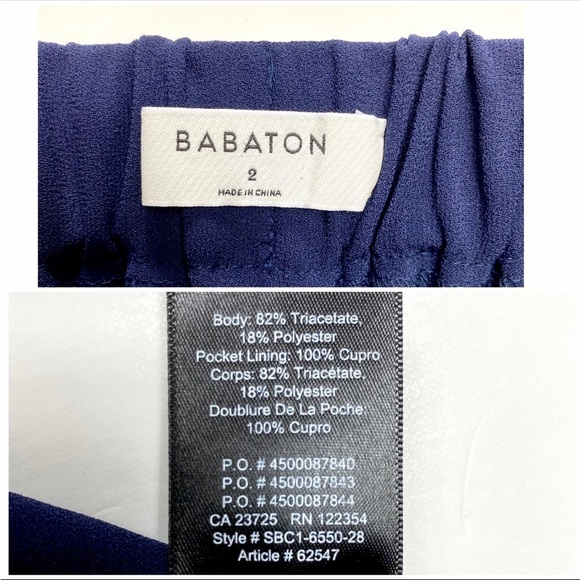 BABATON Dexter Side Stripe Dress Trousers Pants Kinetic Espace Navy SBC1-6550-28 - Picture 6 of 9